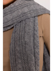 M898 Cable knit scarf - grey