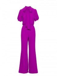 S421 Jumpsuit with a tie bow - lavender