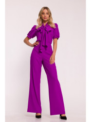 S421 Jumpsuit with a tie bow - lavender