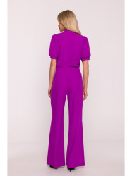 S421 Jumpsuit with a tie bow - lavender