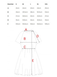 K028 Rolled neck fit and flare dress - red