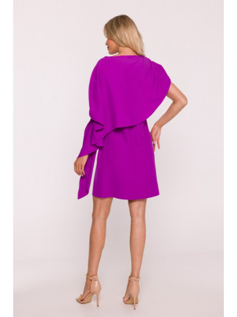 S423 Dress with cape - lavender