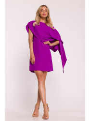 S423 Dress with cape - lavender