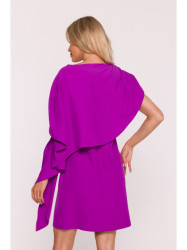 S423 Dress with cape - lavender