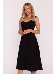S424 Fit & flare dress - black