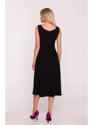S424 Fit & flare dress - black