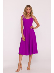 S424 Fit & flare dress - lavender