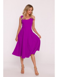 S424 Fit & flare dress - lavender
