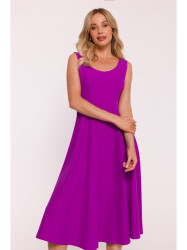 S424 Fit & flare dress - lavender