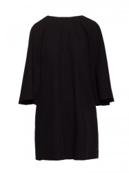 S426 Mini dress with batwing sleeves - black