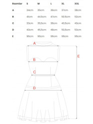 K030 Polka dot tulle dress - black