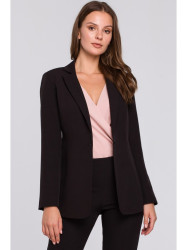 K036 Single buttom blazer - black