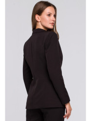 K036 Single buttom blazer - black