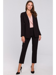 K036 Single buttom blazer - black