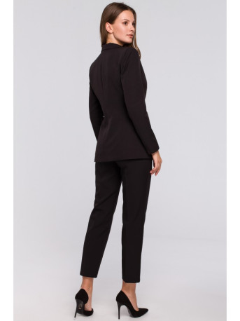 K036 Single buttom blazer - black