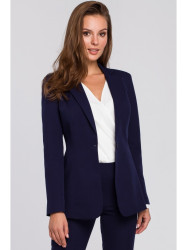 K036 Single buttom blazer - deep blue