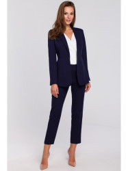 K036 Single buttom blazer - deep blue