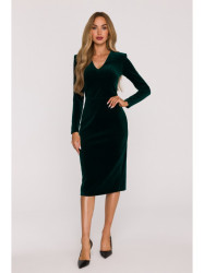 M889 Velvet bodycon dress - green