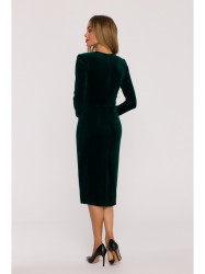 M889 Velvet bodycon dress - green