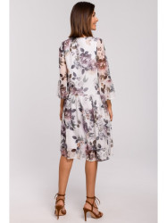 S214 Chiffon dress with drop waist - model 1