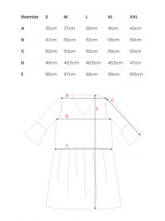 S214 Chiffon dress with drop waist - model 4