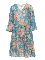 S214 Chiffon dress with drop waist - model 4