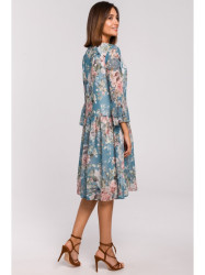 S214 Šifoninė suknelė su nuleistu liemeniu - 4 modelis