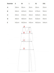 K048 Maxi dress with frill top - plum