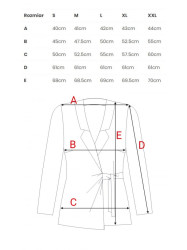 K056 Blazer with a tie belt - black