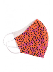 Protective mask with print - orange