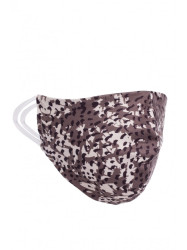 Protective mask with print - grey