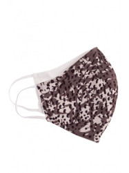 Protective mask with print - grey