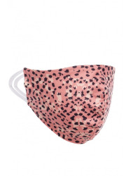 Protective mask with print - salmon pink